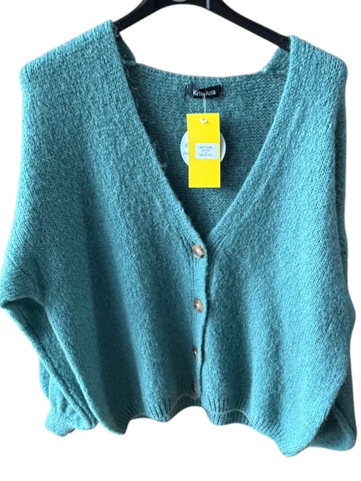 Buttoned Cardigan - mohair