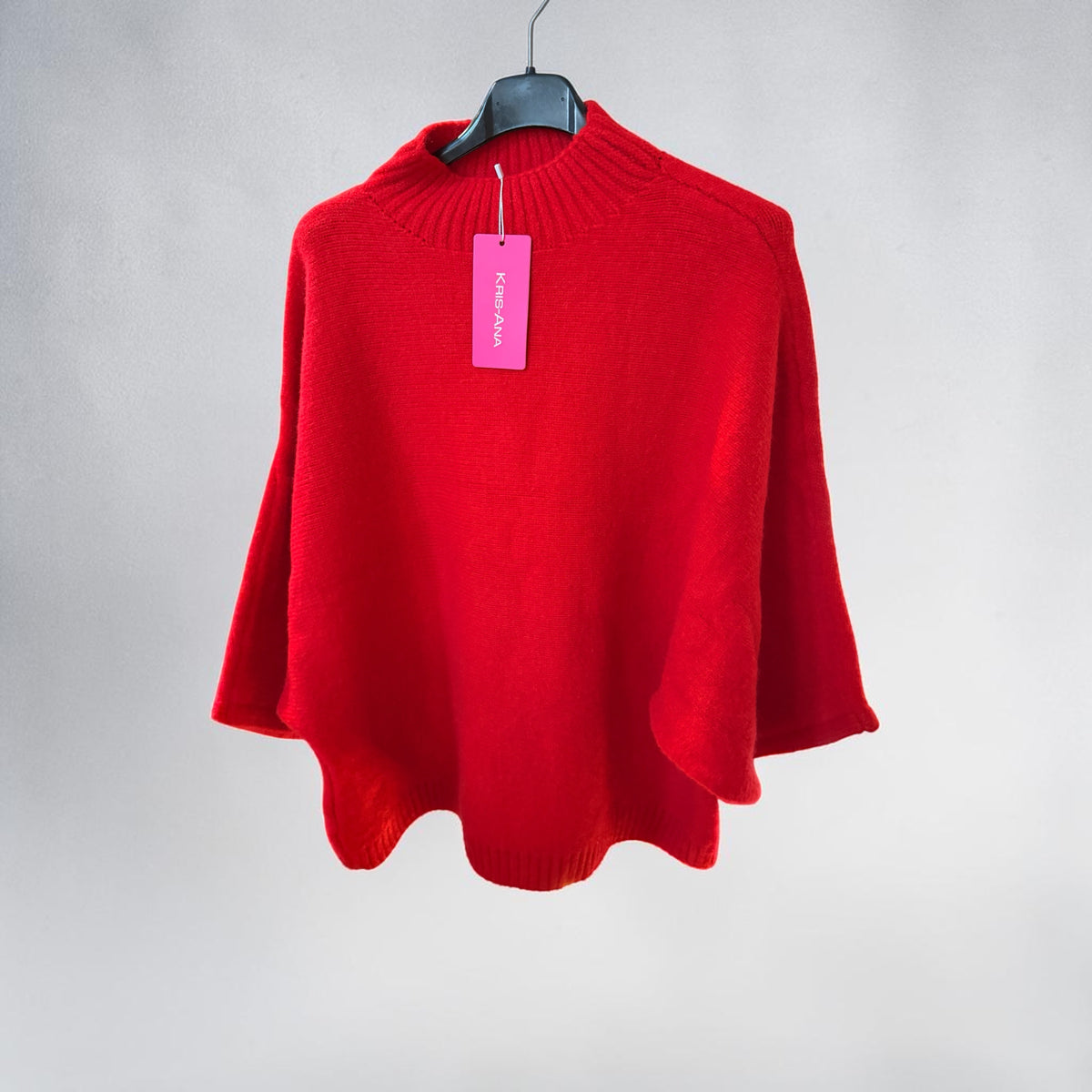 Heavy knit batwing jumper