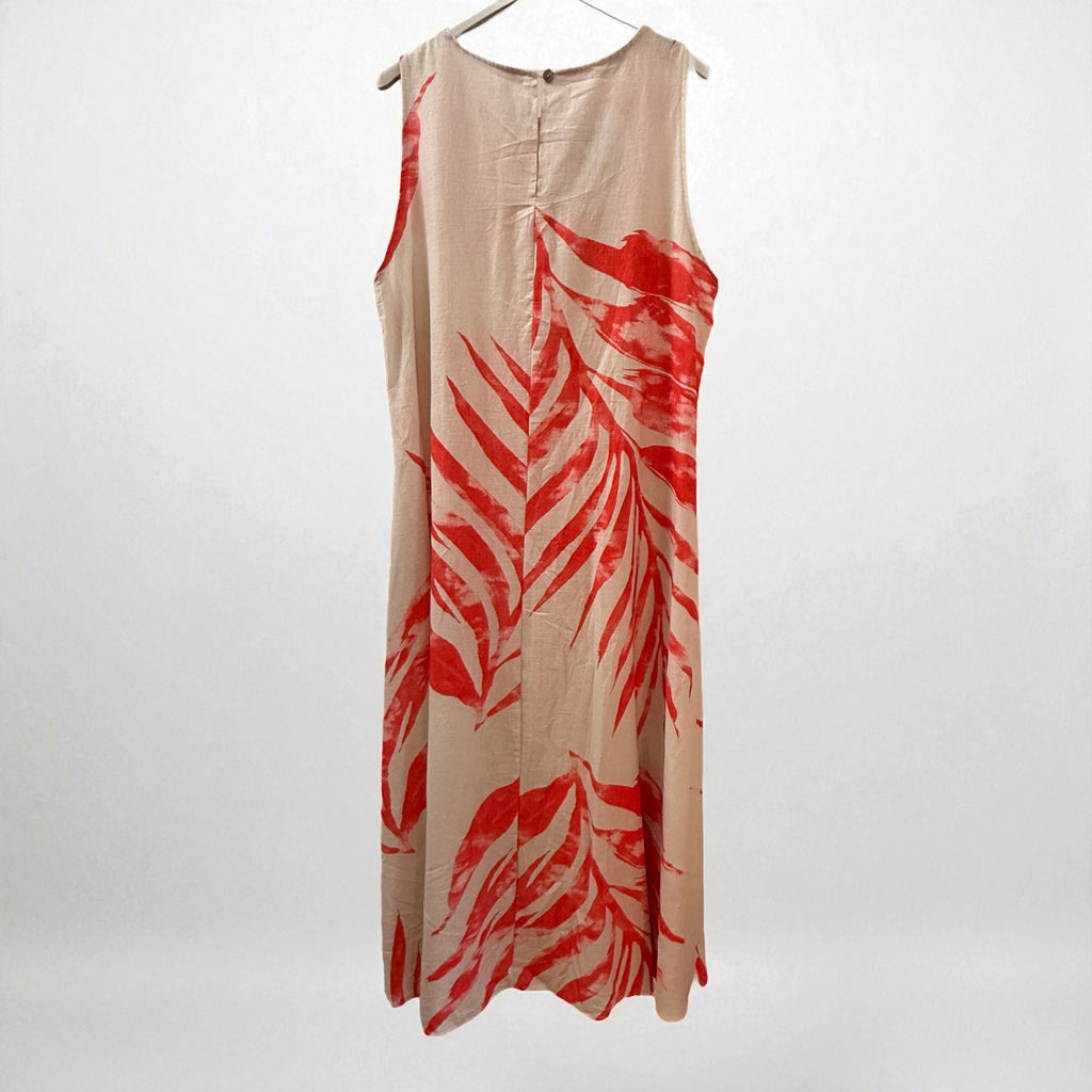 Midaxi linen dress (with pockets!) one size fits 10-16/18