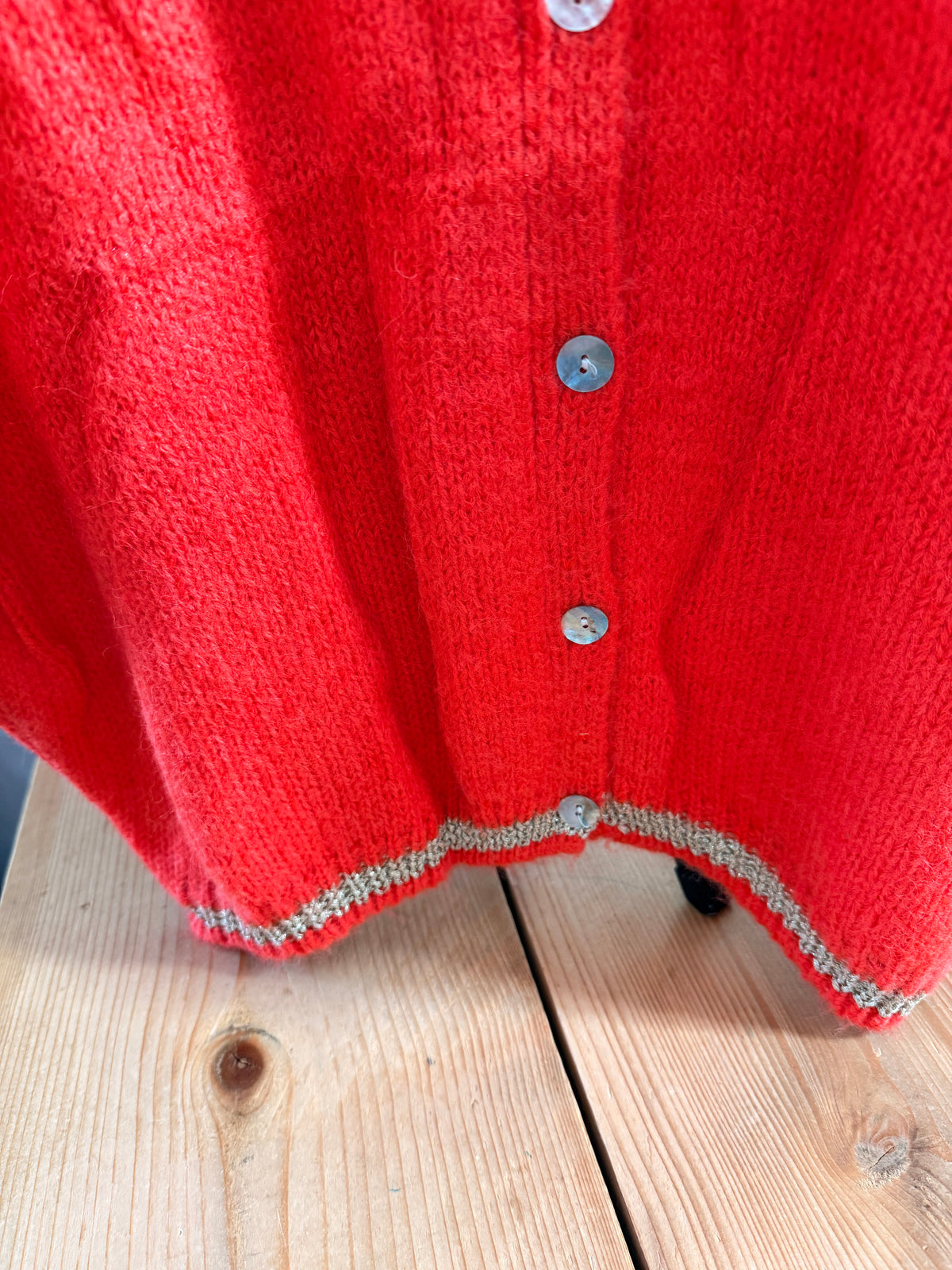 Short sleeve glitter detail cardigan