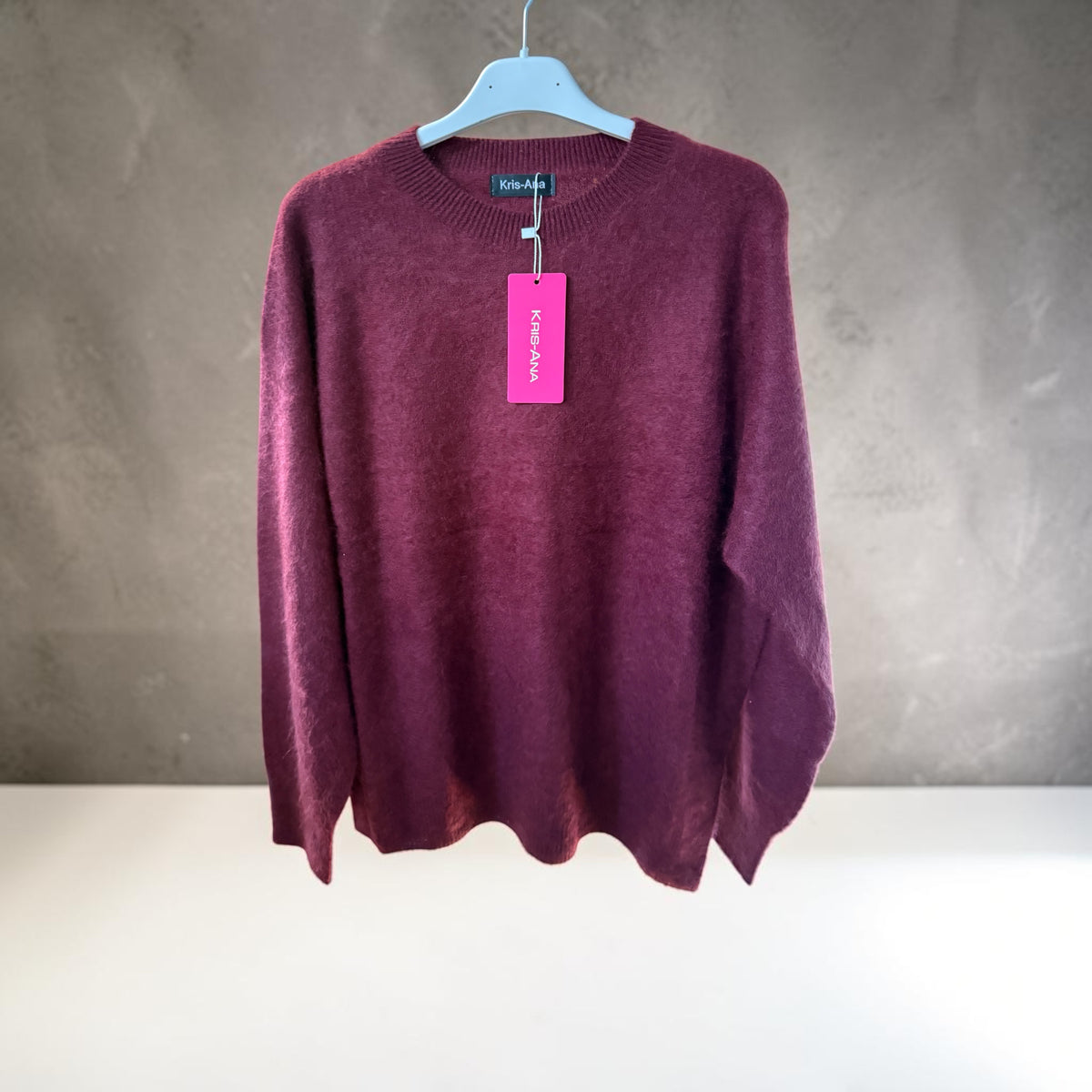 Cashmere mix crew neck