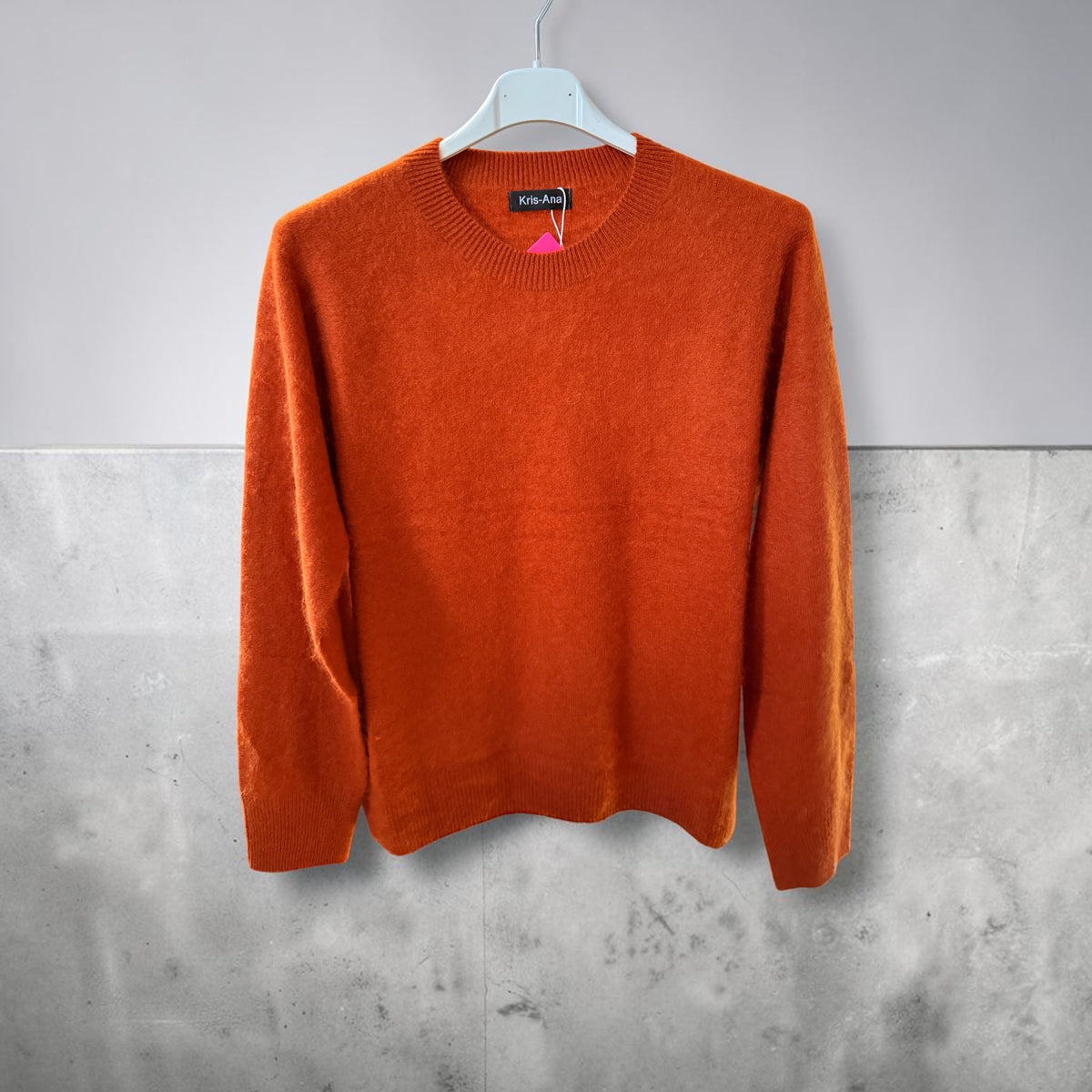 Cashmere mix crew neck