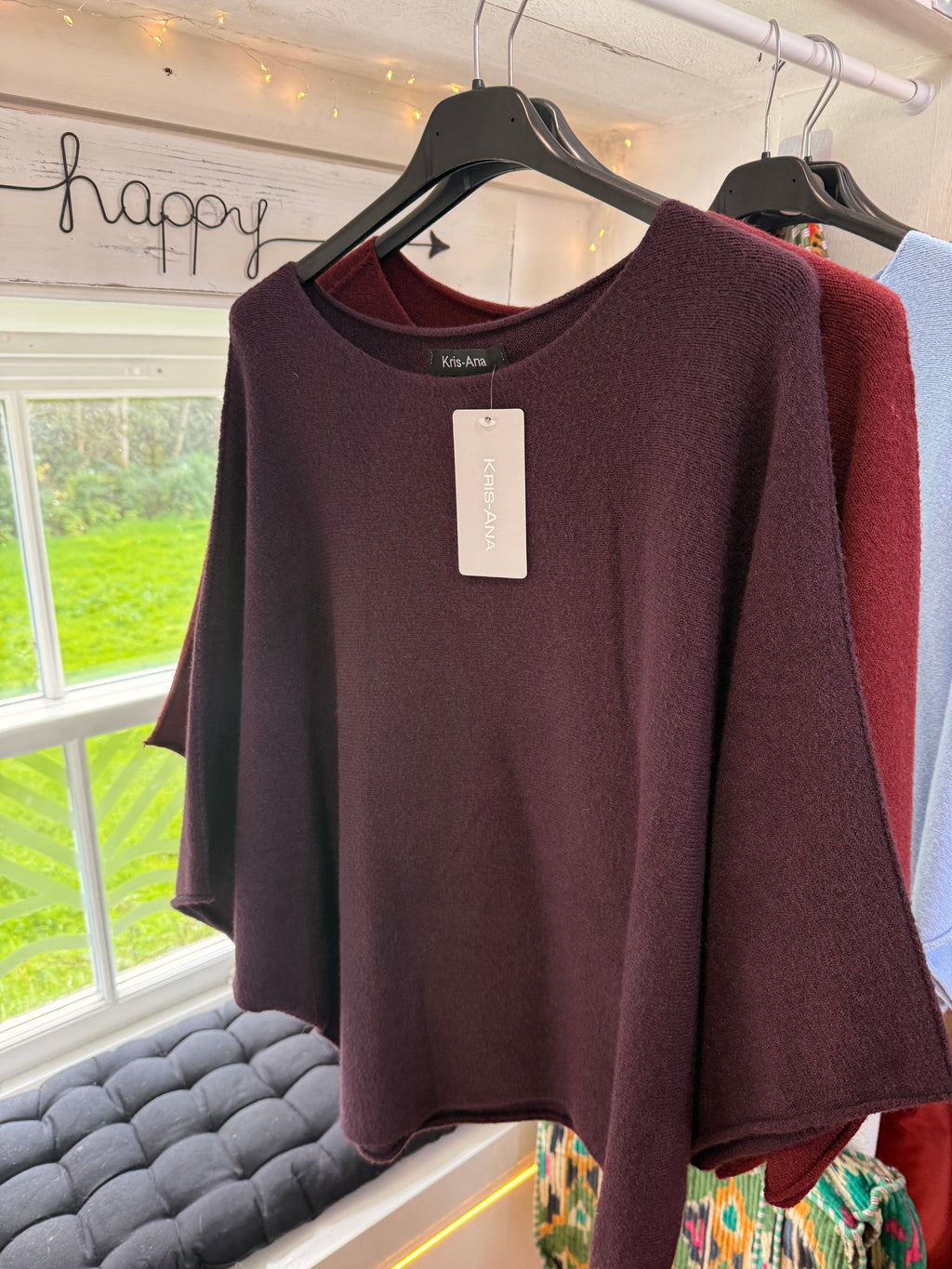 Batwing Soft Knit Jumper - One Size (fits 10-18)