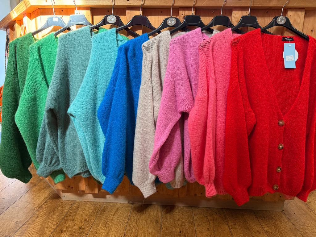 Buttoned Cardigan - mohair