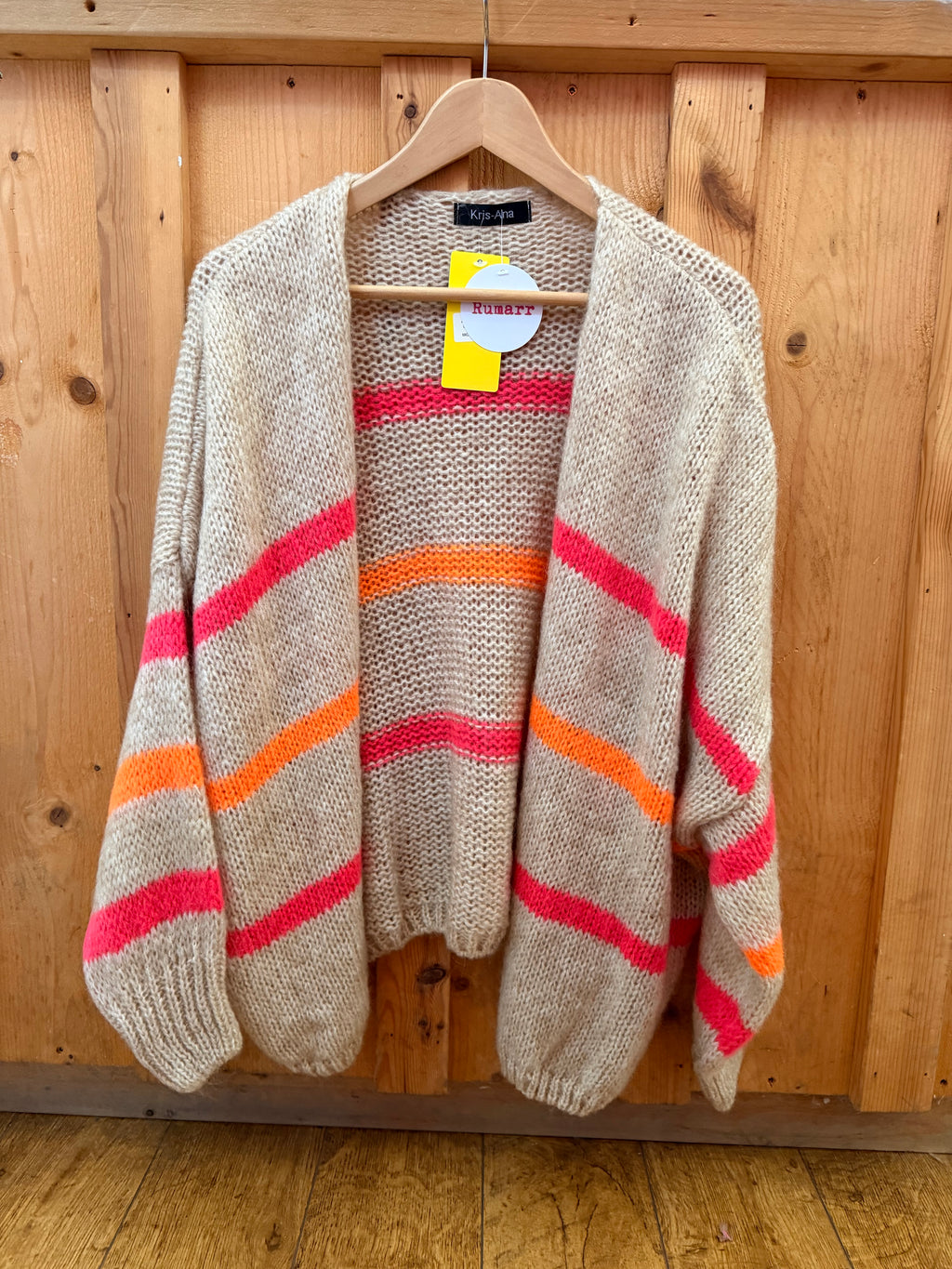 Mohair mix cardigan