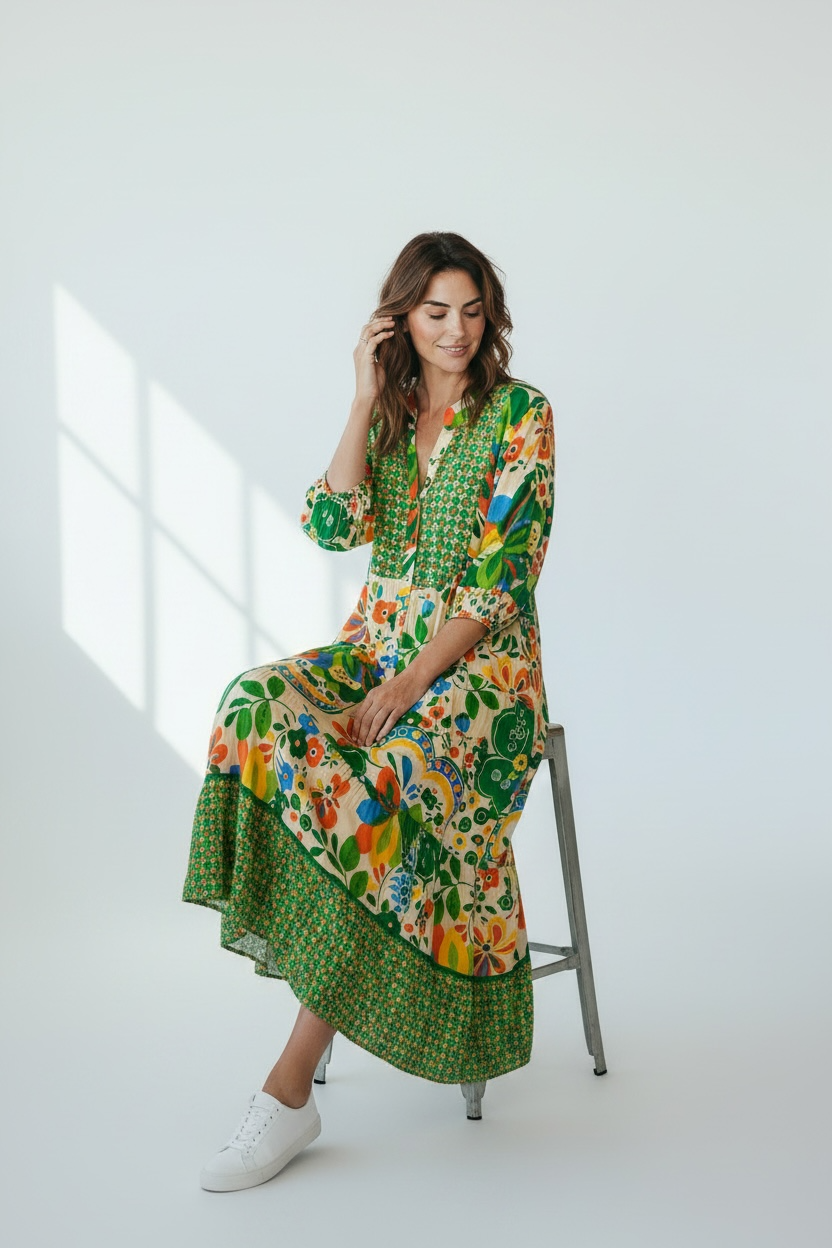 Bold print dress