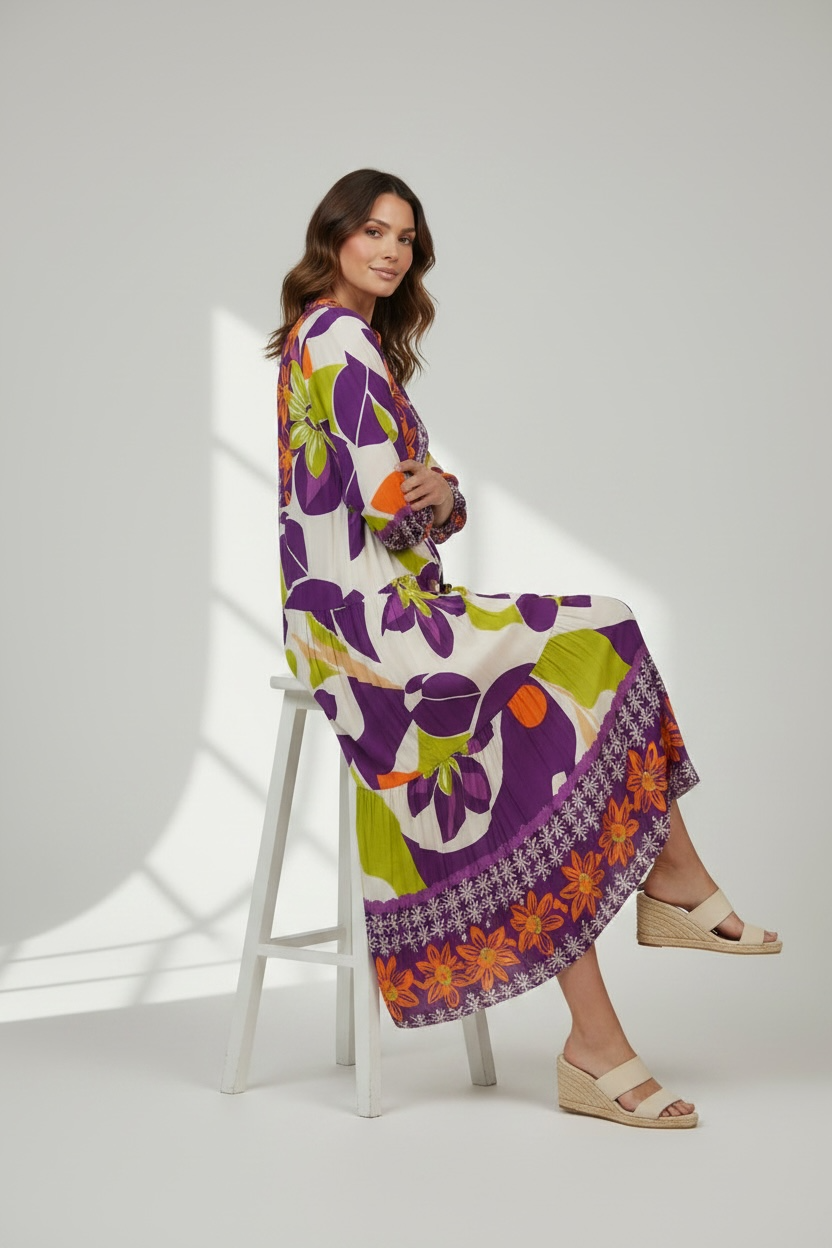 Bold print dress