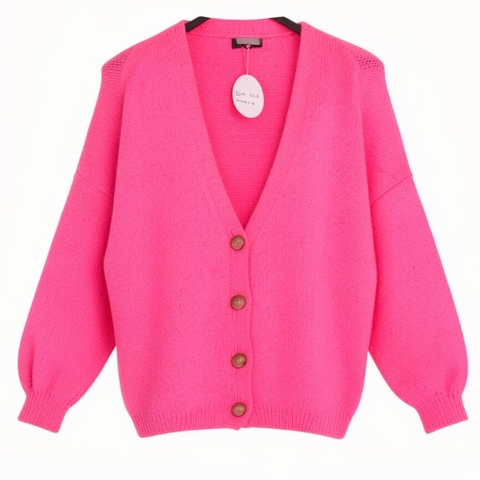 Buttoned Cardigan - mohair