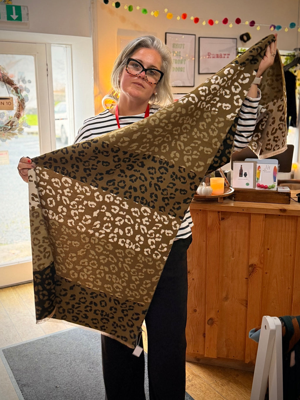 Soft knit scarves
