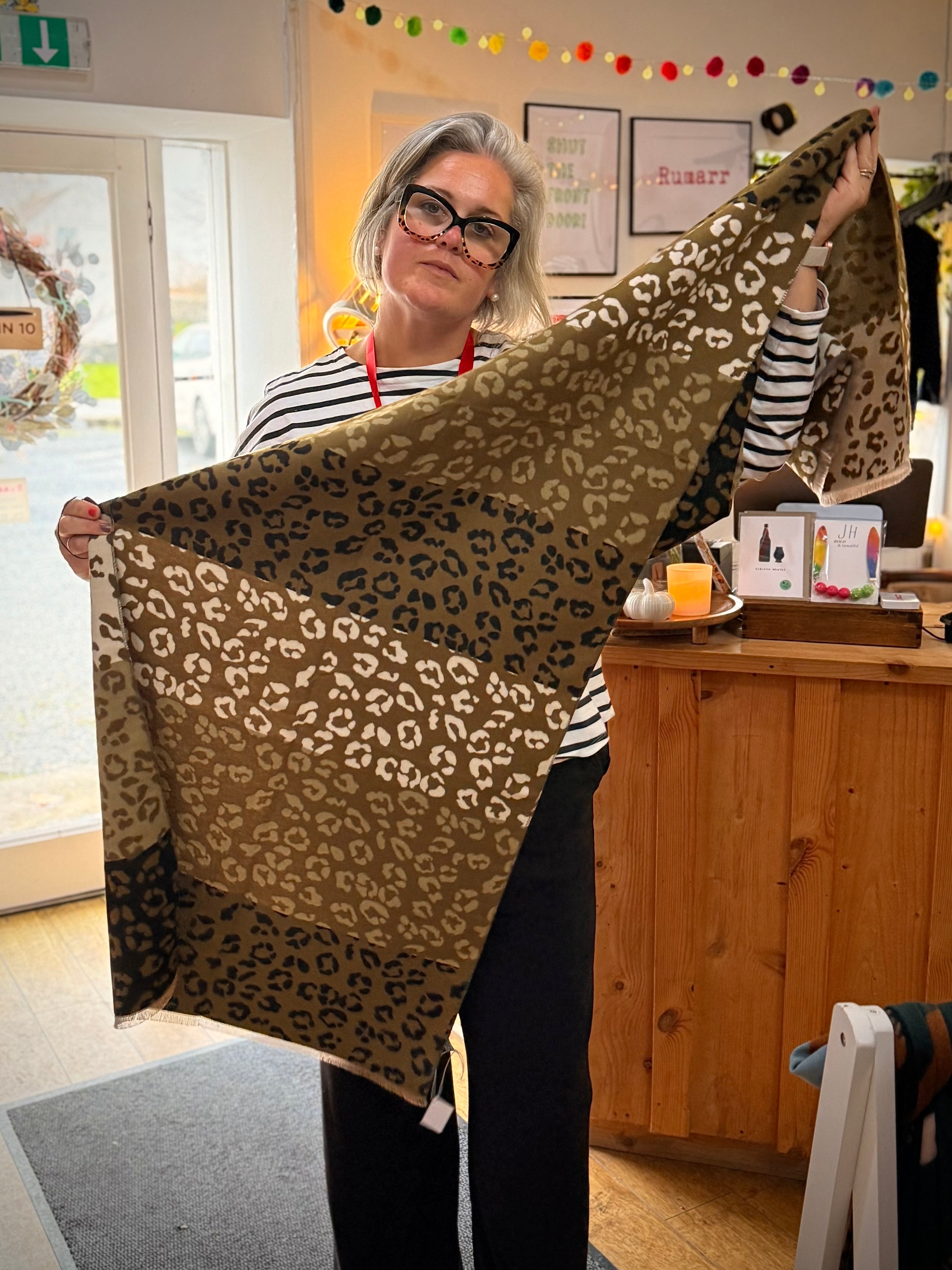 Soft knit scarves