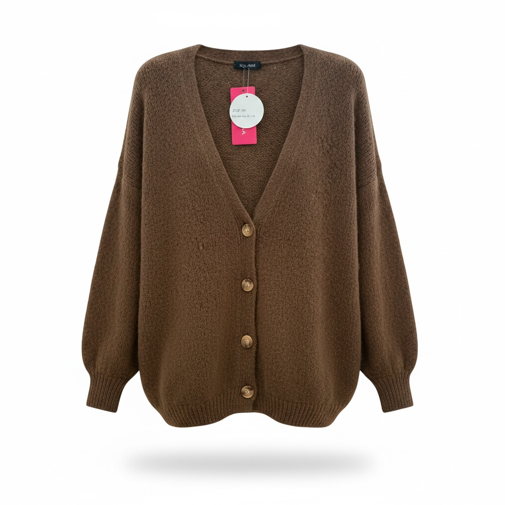 Buttoned Cardigan - mohair