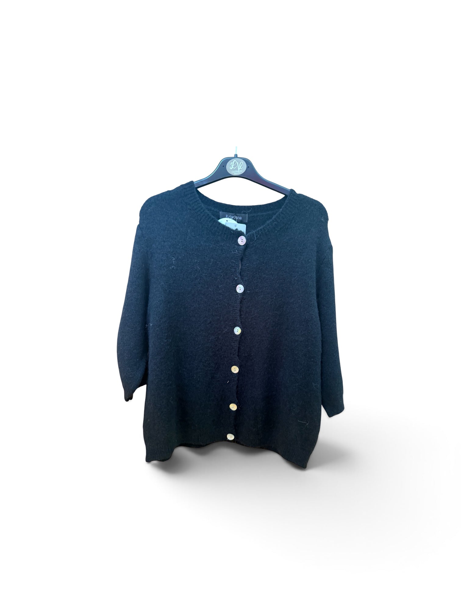 Short Sleeve Buttoned Cardi - One Size (fits 8-16)