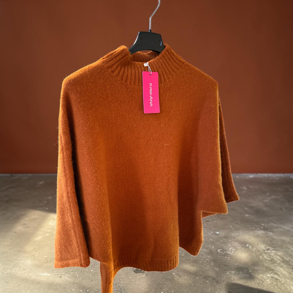 Heavy knit batwing jumper