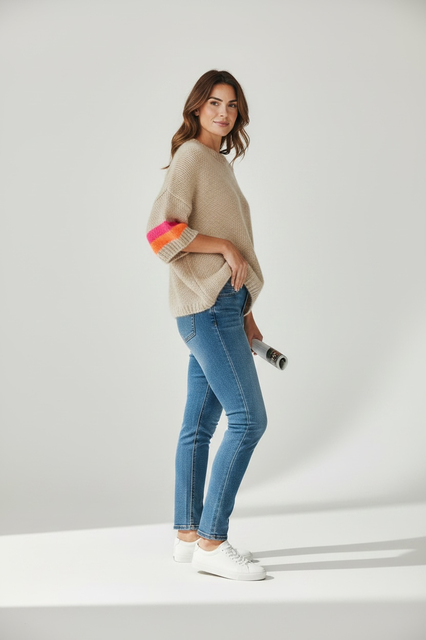 Short Sleeve Boxy Jumper - One size (fits 10-16)