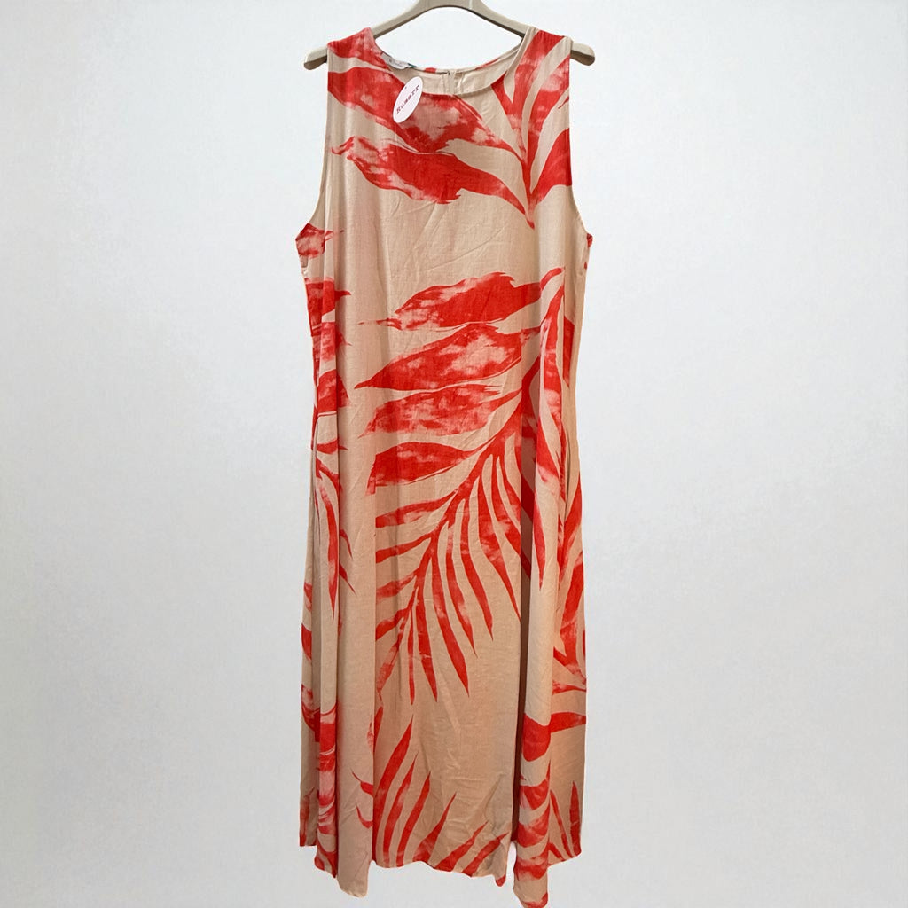 Midaxi linen dress (with pockets!) one size fits 10-16/18