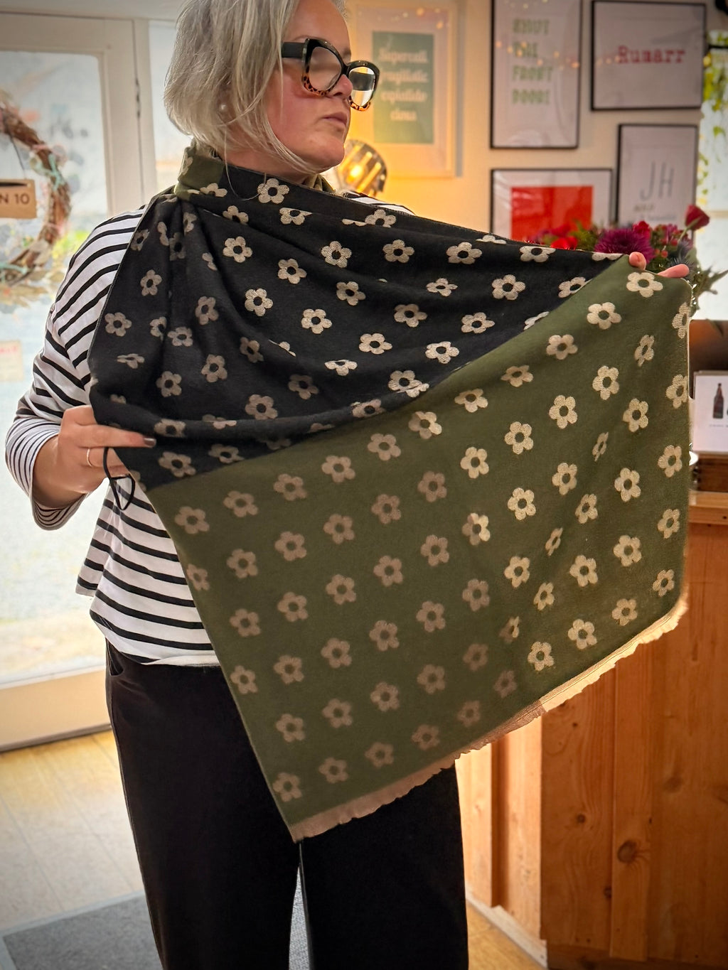 Soft knit scarves